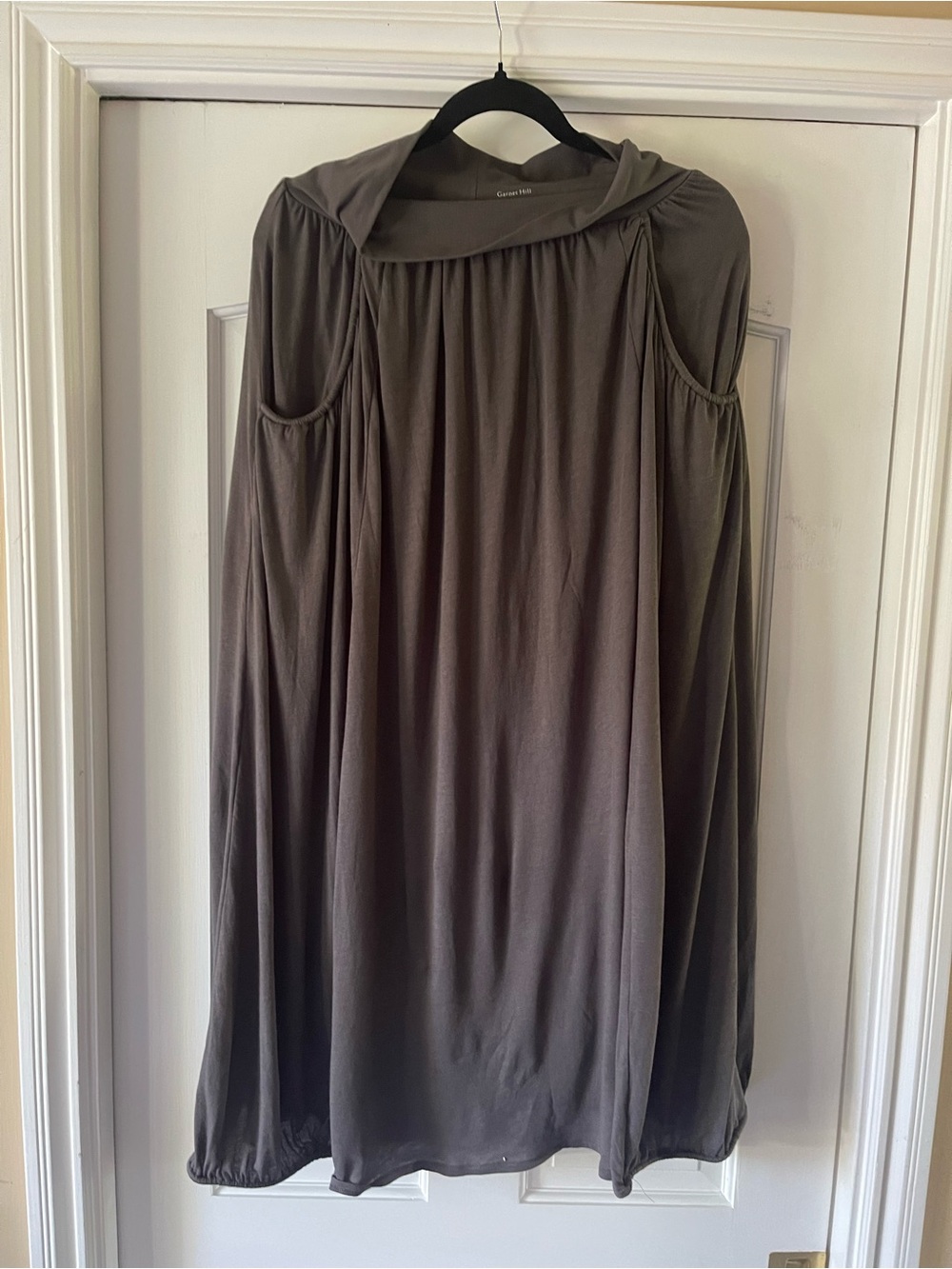 Garnet Hill Grey  Maxi Skirt